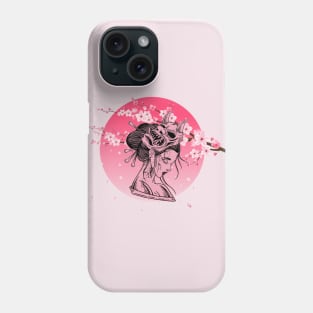 Anime Gril Art - Cute Geisha Phone Case