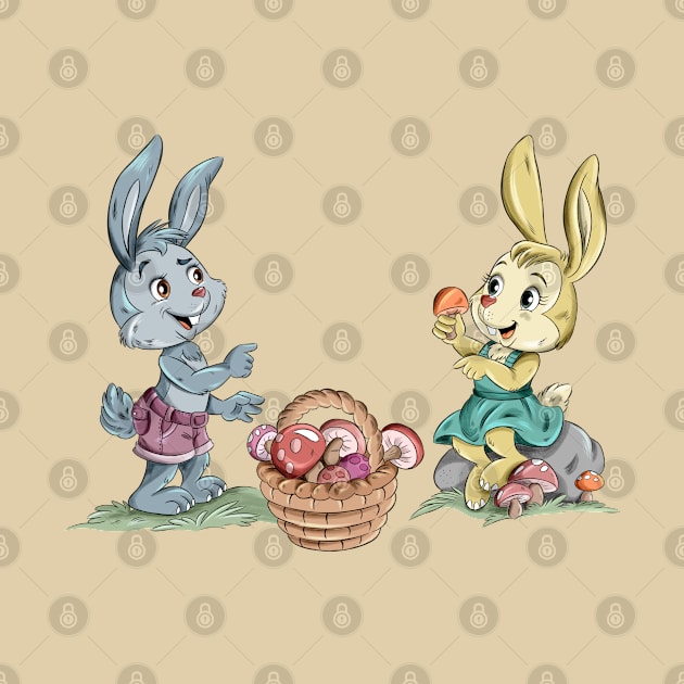 Happy Rabbits by eman4art