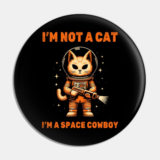 Space Cowboy Cat Pin by Deorbitee