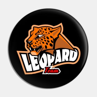 leopard team Pin