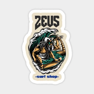 zeus surf shop Magnet