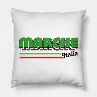 Marche // Italia Retro Style Italian Region Design Pillow