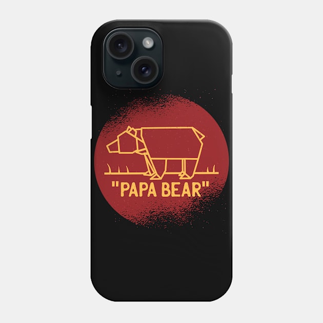 Papa Bear Design Phone Case by LR_Collections