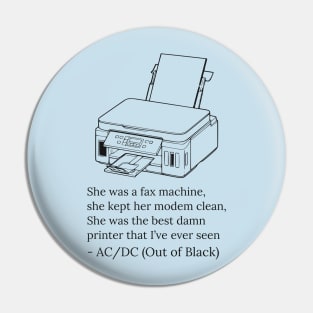 Fax Machine Pin