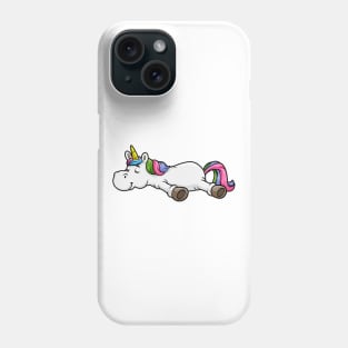 Tired unicorn is sleeping Phone Case