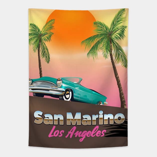 San Marino Los Angeles Tapestry by nickemporium1