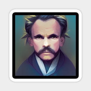 Friedrich Nietzsche portrait | Anime style Magnet