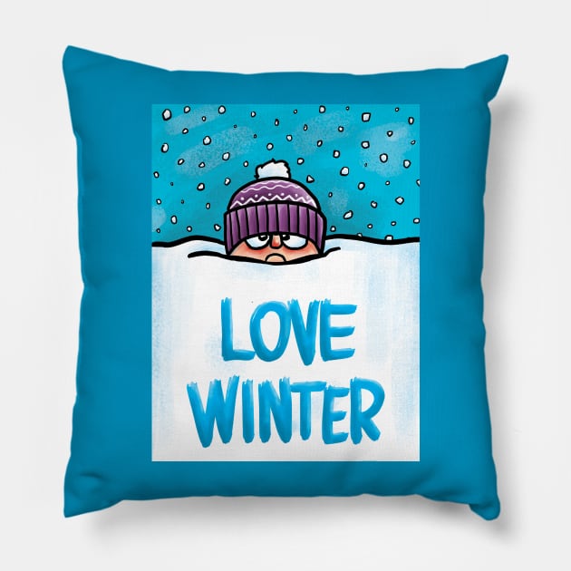 Love Snow Pillow by Grasdal