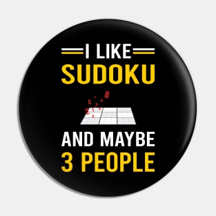 3 People Sudoku Pin