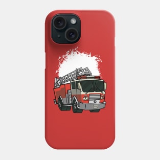 Fire Truck Kids Illustration Phone Case