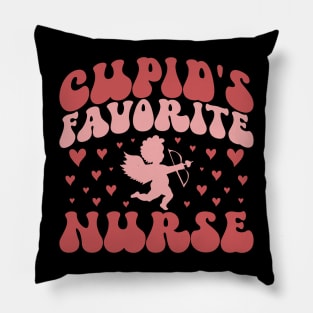 Cupid's Favorite Nurse Valentines Day Gift Pillow