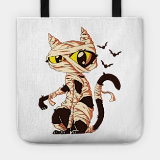 Mummy Cat - Halloween Tote