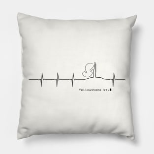 Heartbeat Yellowstone Pillow