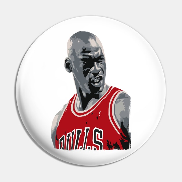 Michael Jordan - Retro Pin by TheAnchovyman