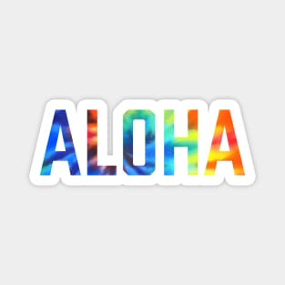 Aloha - Visit Hawaii Tropical Tiedye Magnet