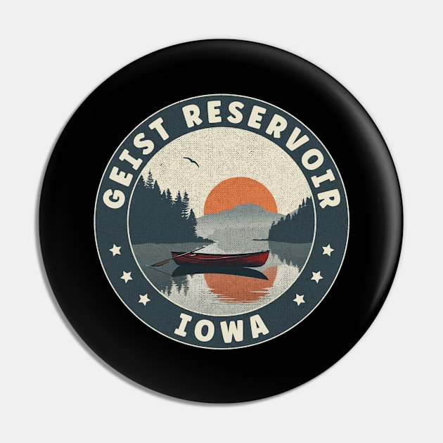 Geist Reservoir Iowa Sunset Pin by turtlestart