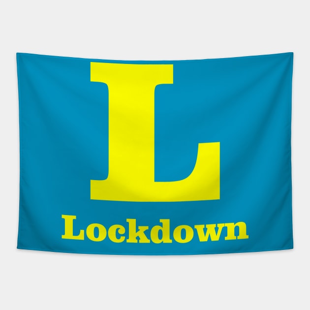 L For Lockdown Phonetic Alphabet in Pandemic Tapestry by umarhahn