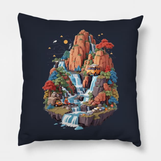 Happy Camper Pillow by Caravan Temple