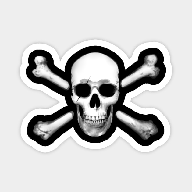 Skull and Crossbones Magnet by nszerdy