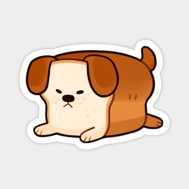 Bread Doggo - Loaf doggo Magnet by giraffalope