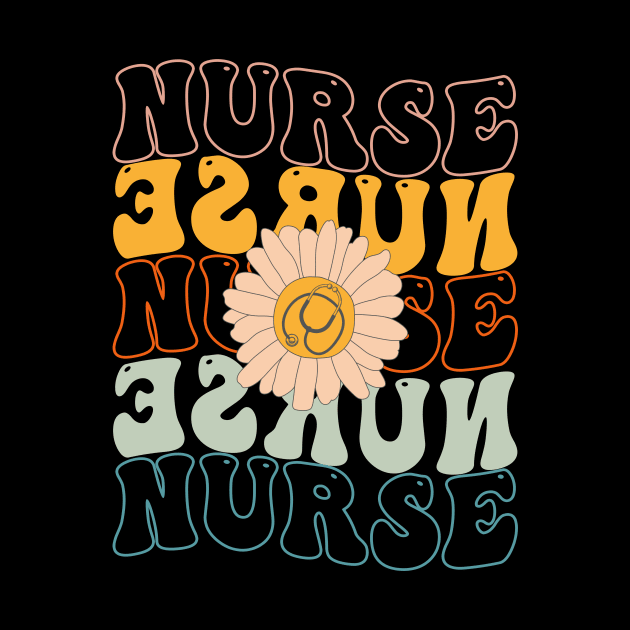 Retro Groovy Nurse Life For Women Nursing For Nurses Week by drag is art