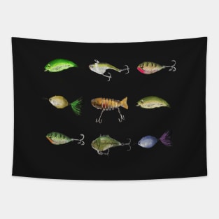 Fishing Lures Tapestry