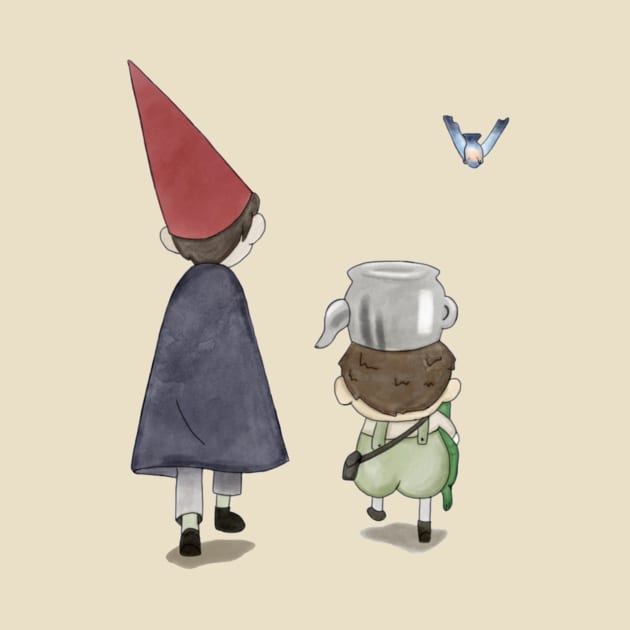 wirt, greg, and beatrice watercolor by OddityArts