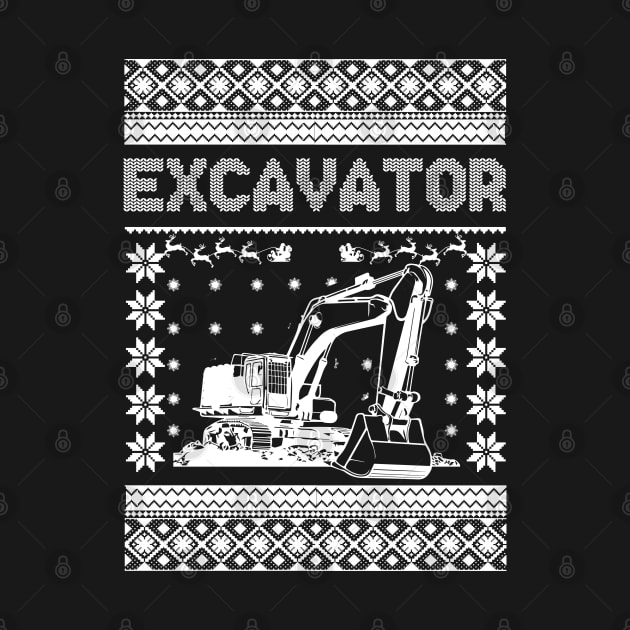 Excavator Xmas by Tee-hub