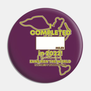 2022 Fans Run The World - Blank Miles Runner Pin