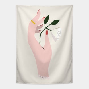 Hand with Rose | proposal | engagement Tapestry