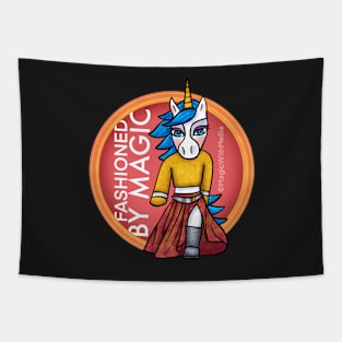 Fashioned By Magic (split skirt) - Sport-icorns Unicorns illustration series Tapestry