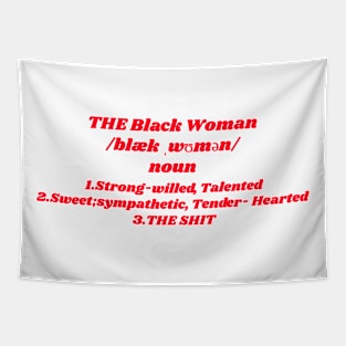 The Black Woman line Tapestry