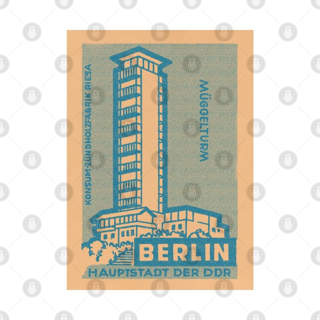 Berlin Haupstadt Vintage Styled Stamp/Matchbook Design by saudade