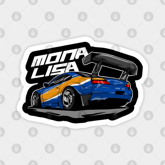 Nissan Silvia S15 The Monalisa Car Magnet by CFStore