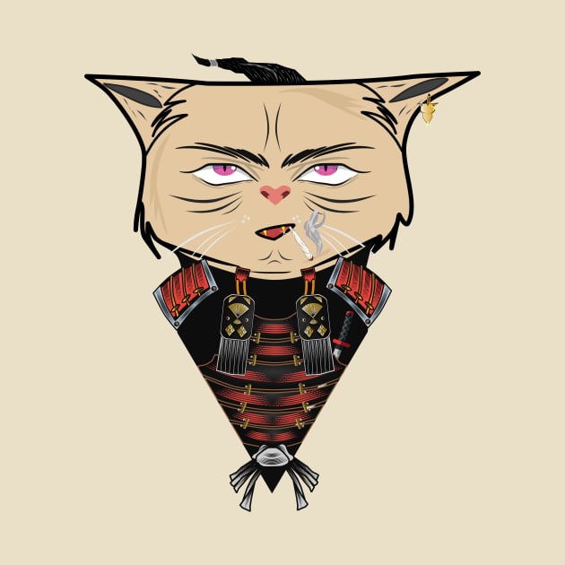 SkinnyCatzzz, What's your Persona. Samurai cat by chrisbizkit