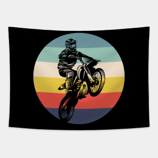 Retro Motocross Tapestry