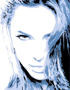 Angelina Jolie - Vector Art Magnet