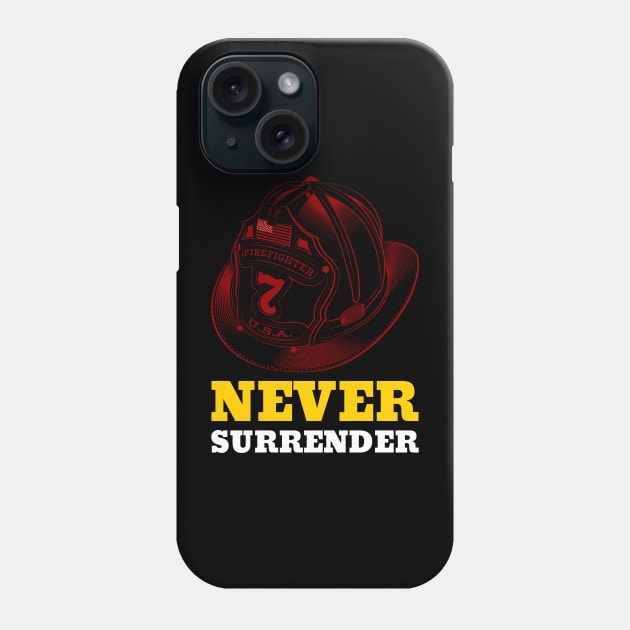 Never Surrender Phone Case by MythicalShop