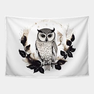 cottagecore owl Tapestry