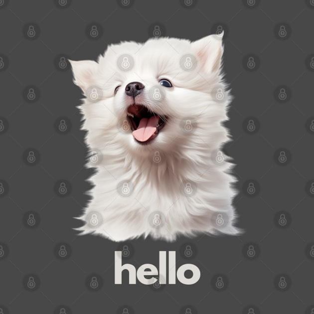 Hello Whithe Puppy! by NatashaCuteShop