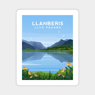 Llyn Padarn Llanberis, Snowdonia Wales Magnet