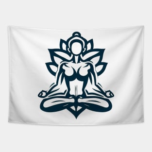 Yoga Lotus Pose | Meditating Yogi Tapestry