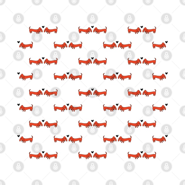 Poppy Dachshund Pattern by I Love Dachshunds