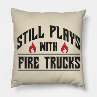 Still plays with fire trucks Pillow