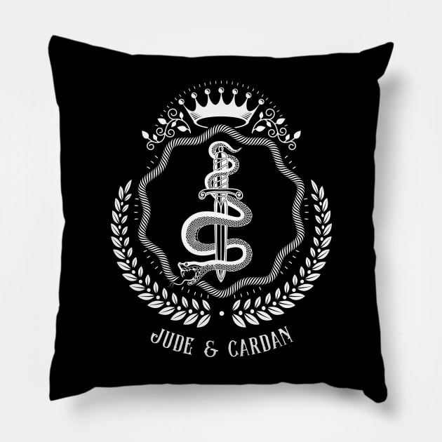 The Cruel Prince - Folk of the Air, Jude and Cardan bookish romantasy Pillow by OutfittersAve