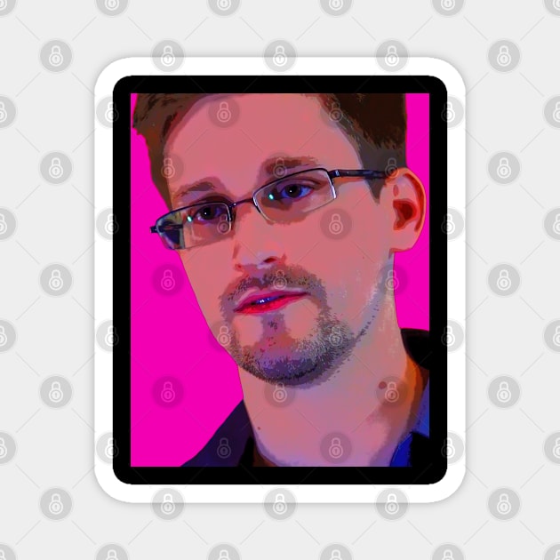 edward snowden Magnet by oryan80