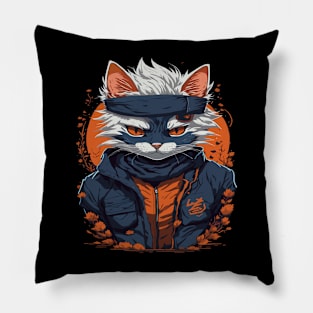 orange cat Pillow