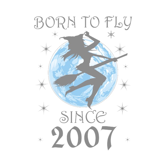 BORN TO FLY SINCE 1931 WITCHCRAFT T-SHIRT | WICCA BIRTHDAY WITCH GIFT by Chameleon Living