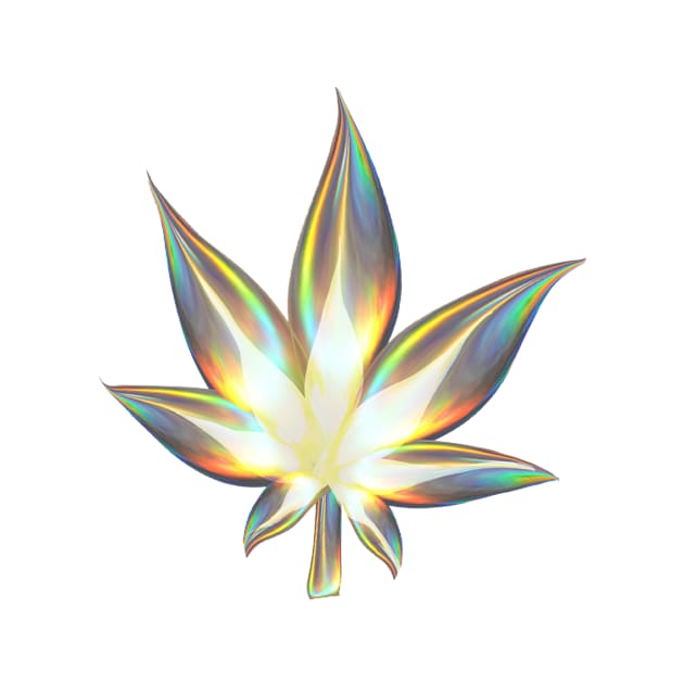 Golden Iridescent Cannabis by dinaaaaaah