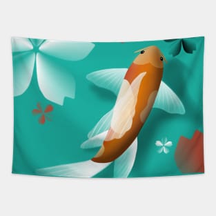 Koi Fish -nisikigoi 錦鯉 Tapestry